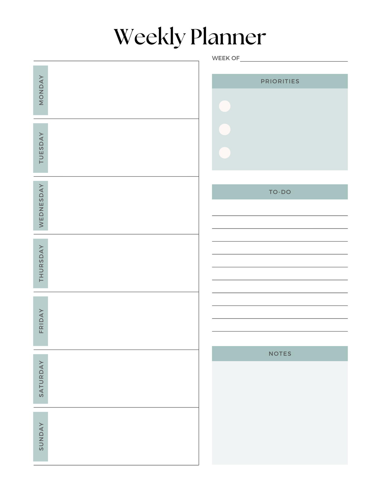 2025 ADHD Planner