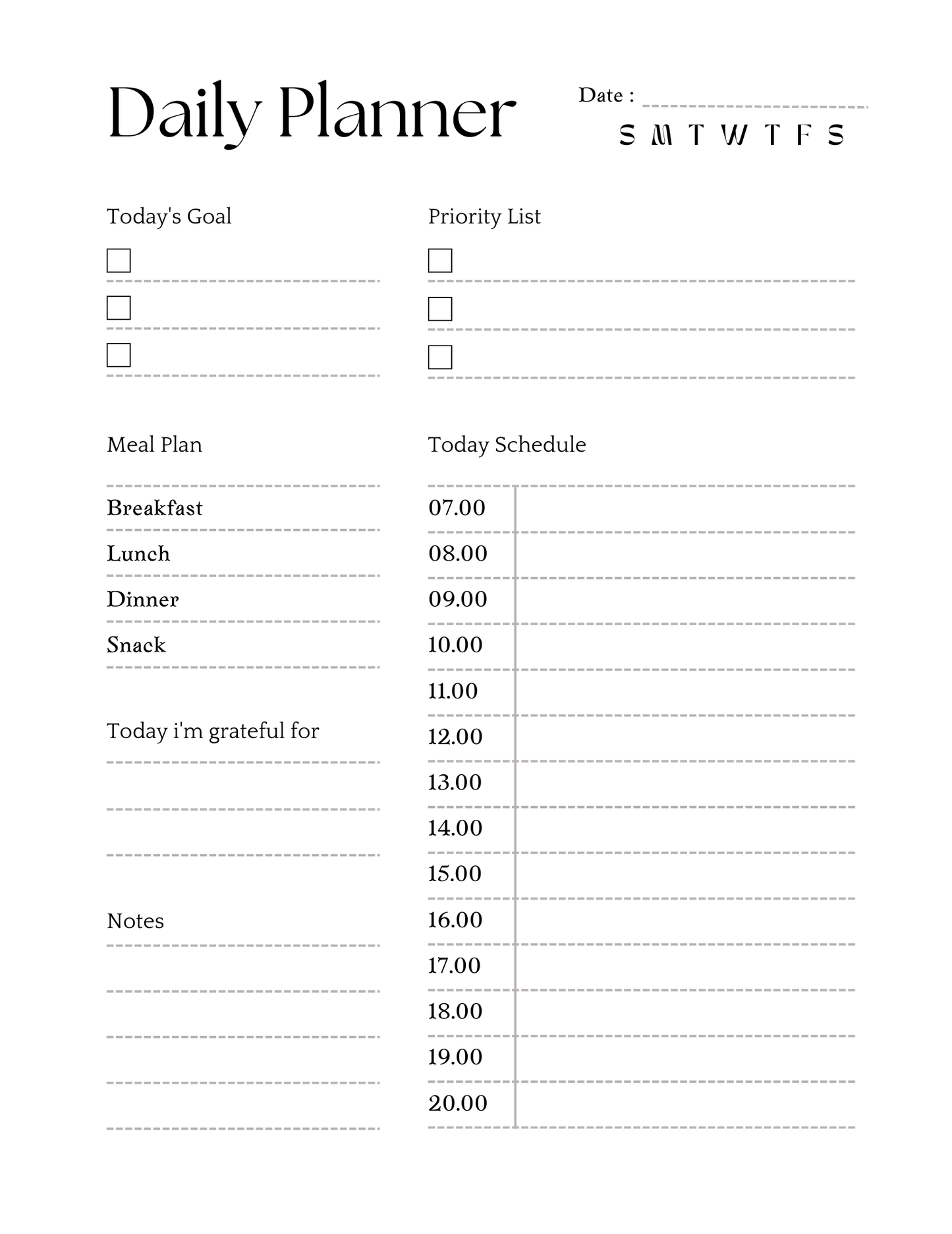 2025 ADHD Planner