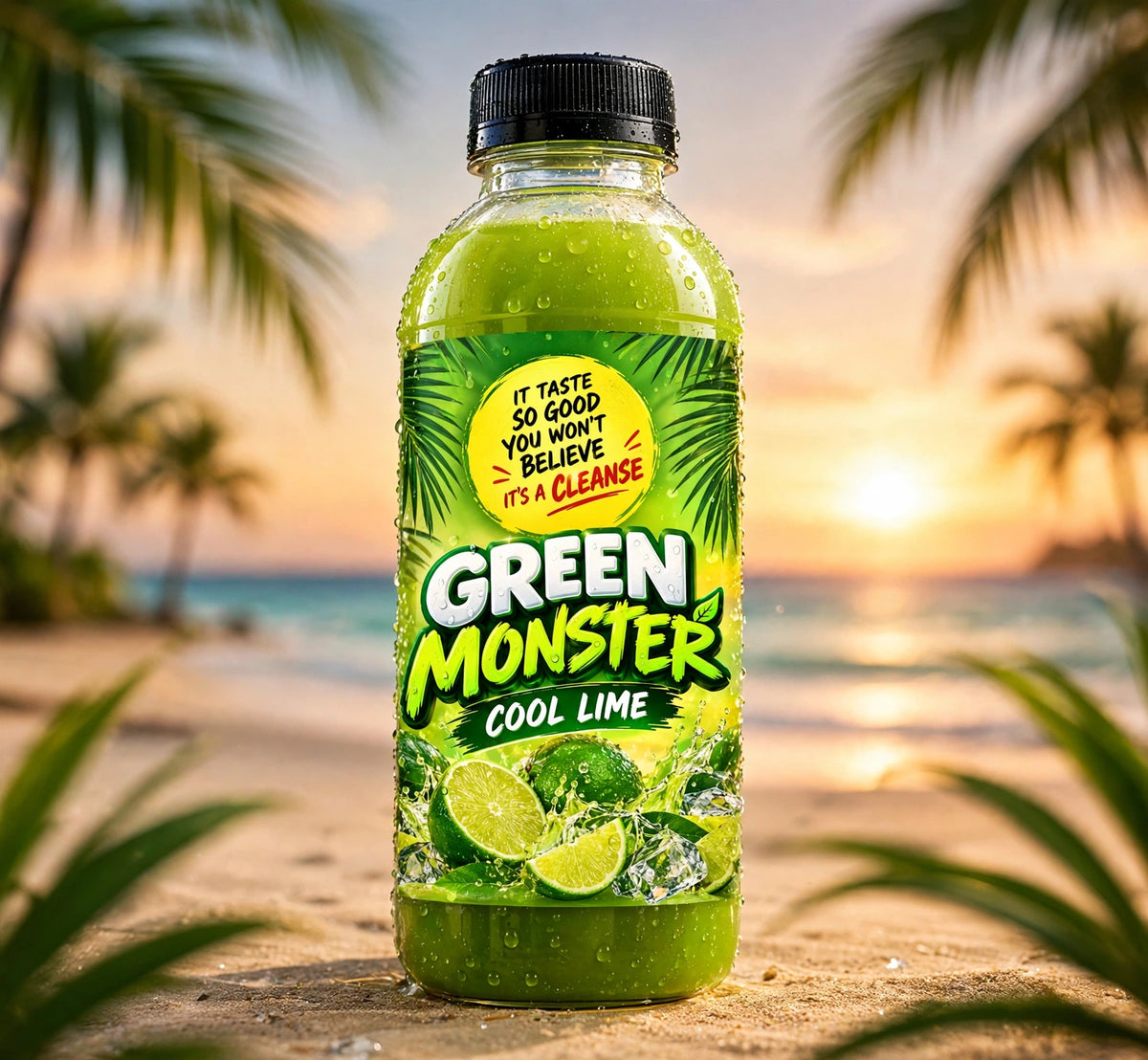 🧪Green Monster – Cool Lime Cleanse Juice (Single Bottle)💚