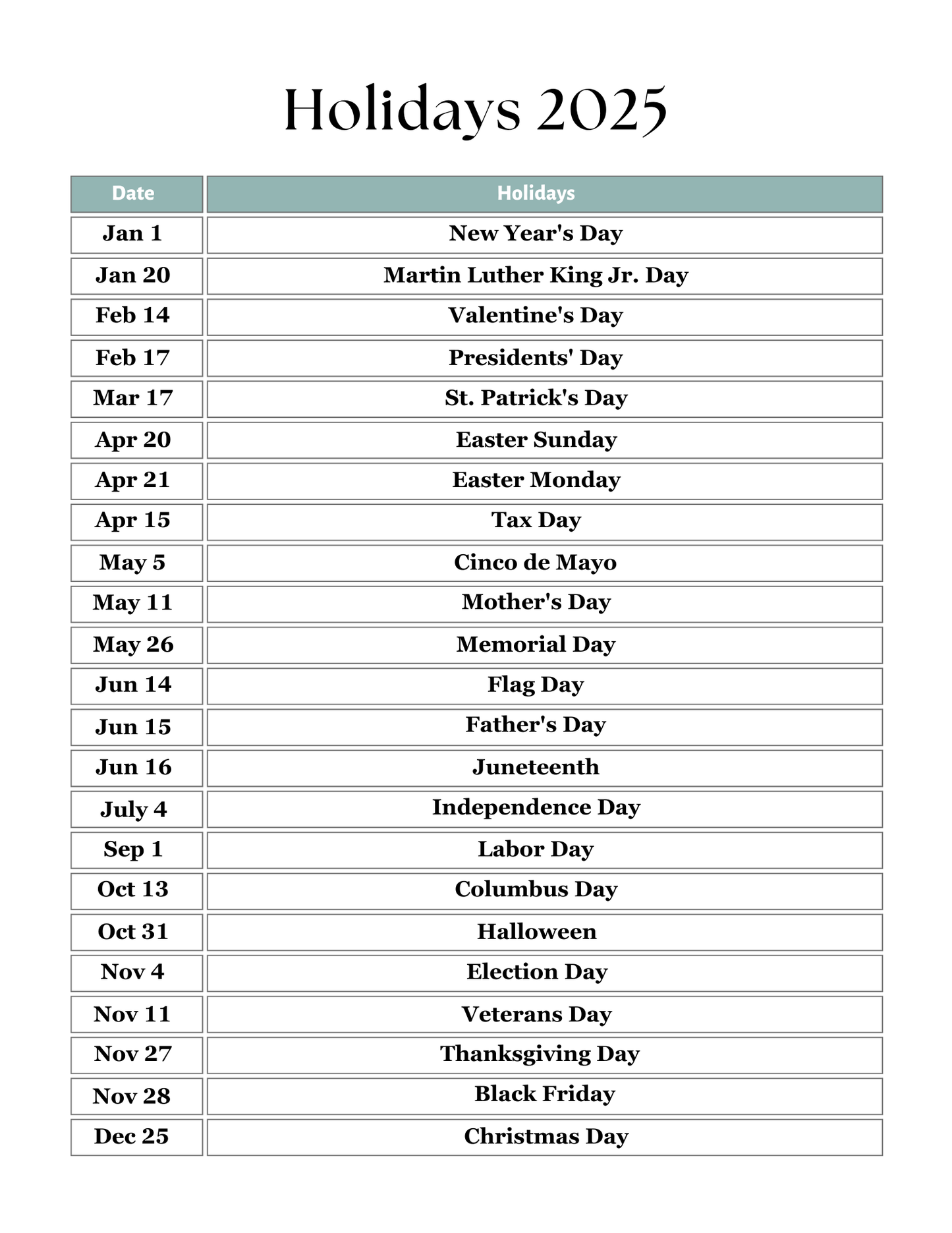 2025 ADHD Planner