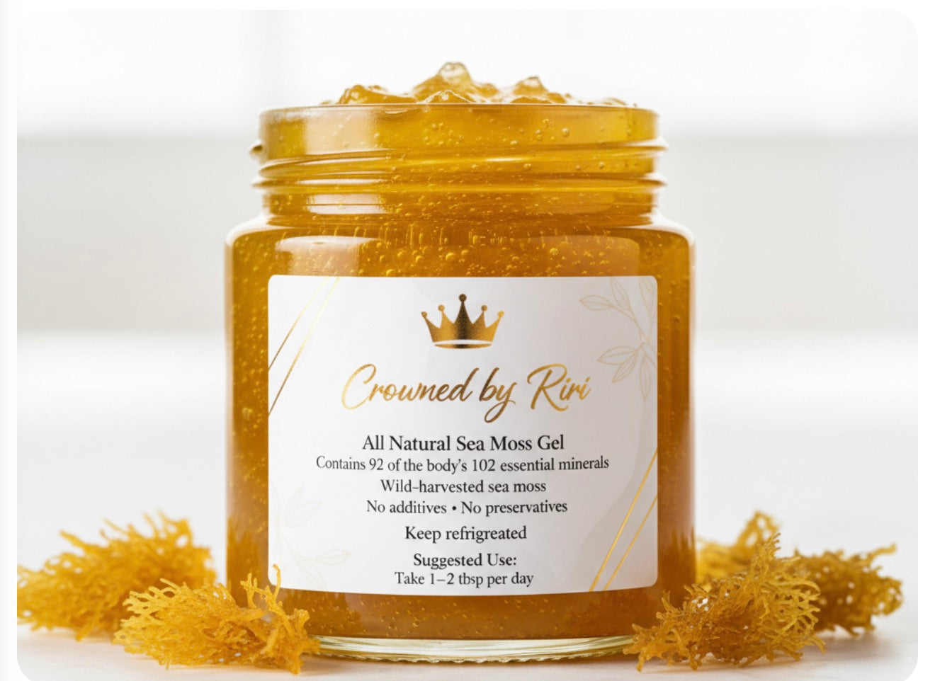 Crowned by Riri All‑Natural Sea Moss Gel