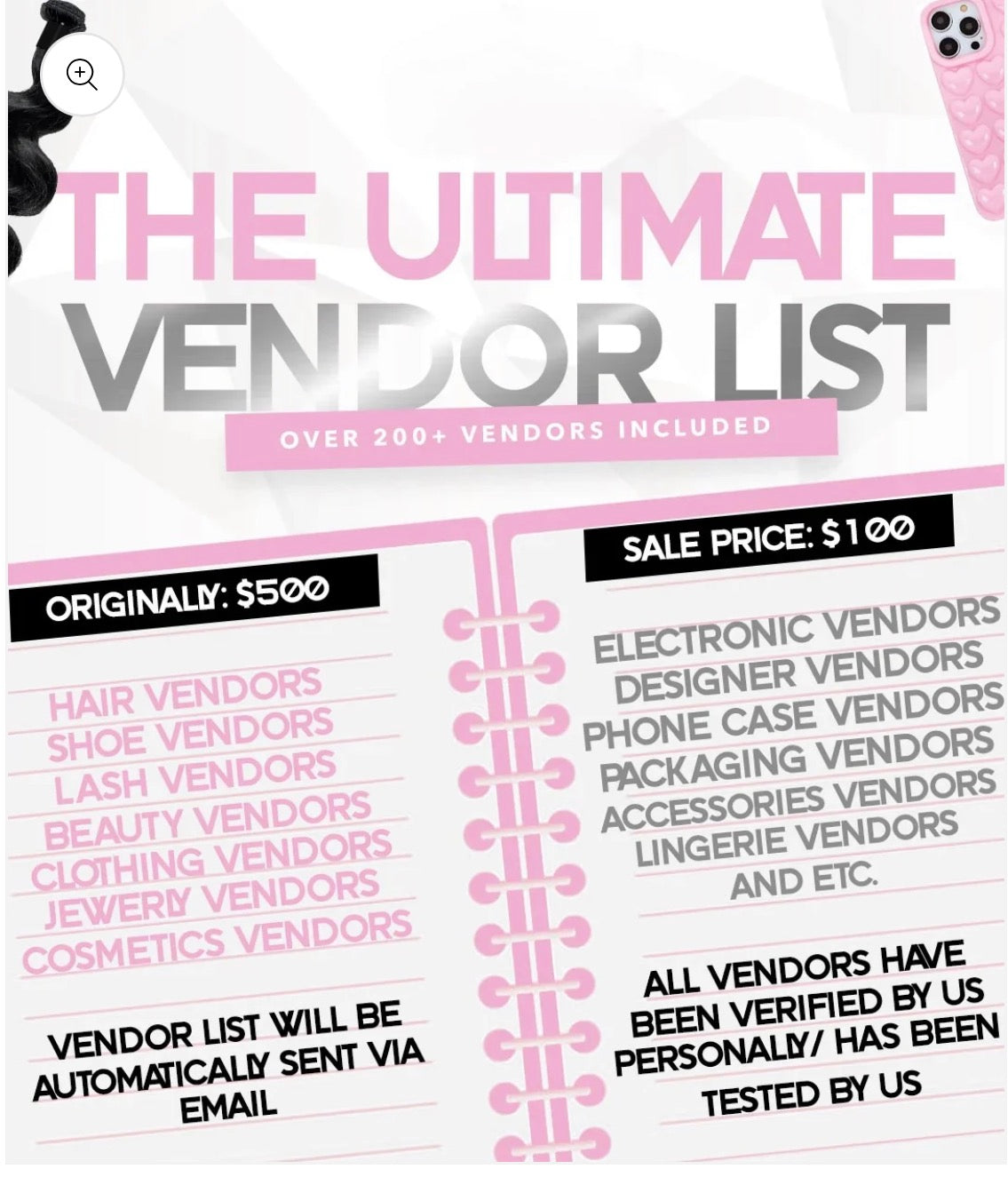 The Ultimate Vendor List - With Resell Rights ✨