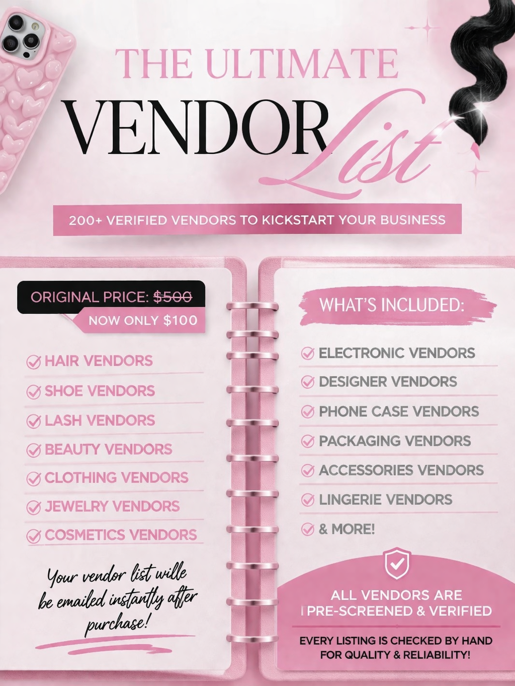 The Ultimate Vendor List - With Resell Rights ✨